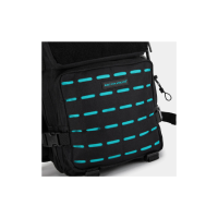 BUILT FOR ATHLETES - Gym Backpack 25L ( Medium) - Black & Aqua